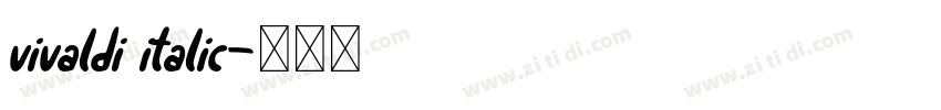 vivaldi italic字体转换
